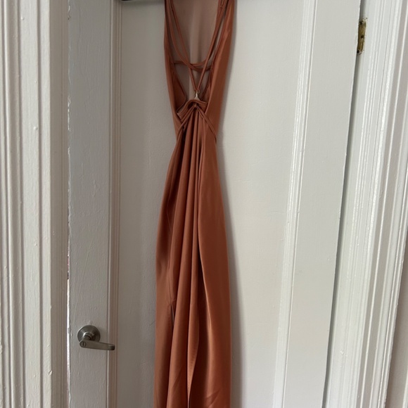 Nanuskha Satin Apricot Narita Dress - WITH TAGS - Picture 2 of 7